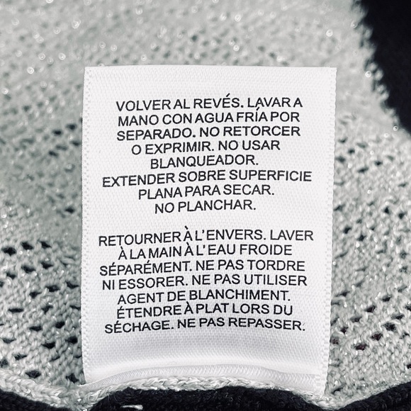 Alfred Dunner Knit Sweater Embellished Neckline Colorblock 3/4 Sleeve Crewneck - Picture 8 of 11